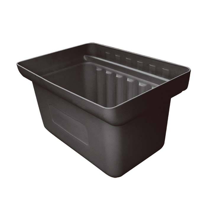 Lille spand til rullebord, sort 24x35x20h cm. - Sort