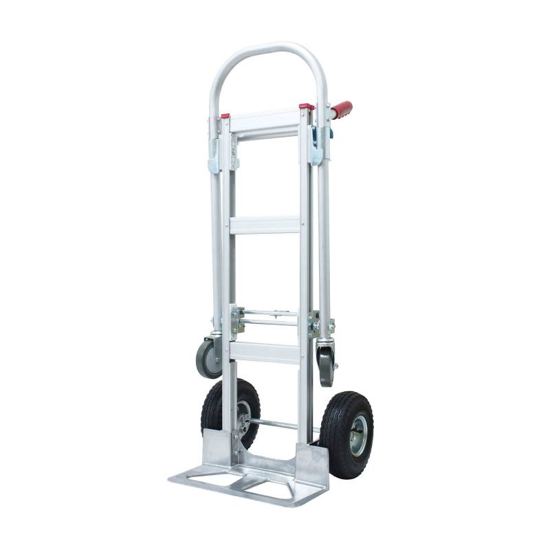 Sækkevogn og plateauvogn i ét 350 kg aluminium