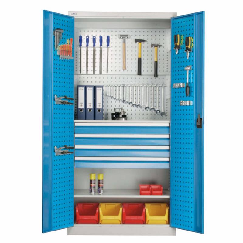 UniMax materialeskab 1950x950x600mm lysebl&aring;