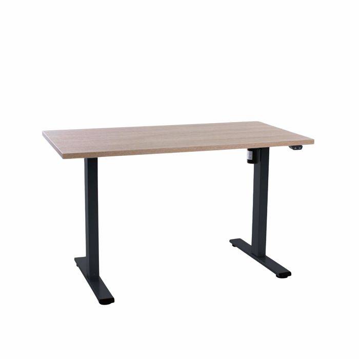 Office elektrisk hæve sænkebord Operator 60x120 cm, sort stel - Eg
