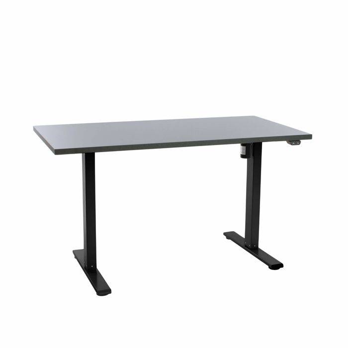 Office elektrisk hæve sænkebord Operator 70x140 cm, sort stel - Antracit