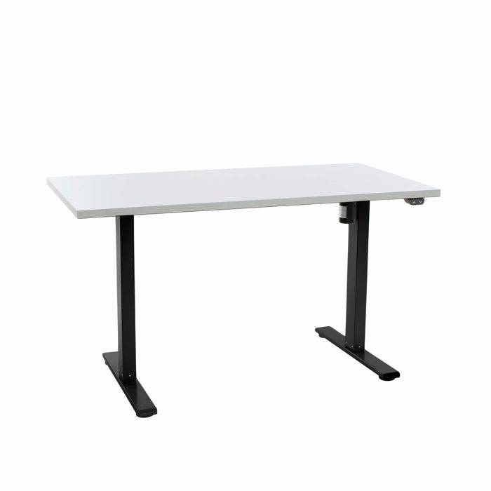 Office elektrisk hæve sænkebord Operator 70x140 cm, sort stel - Hvid