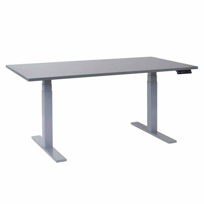 Office Hæve sænkebord Corporate 90x180 cm, alu stel - Antracit