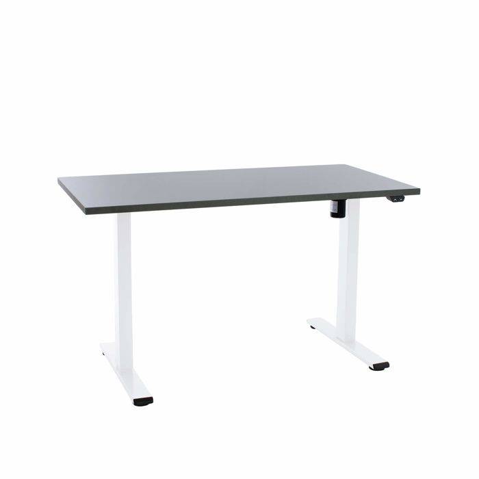 Operator h&aelig;ve-s&aelig;nkebord 120x60cm antracit med hvidt stel