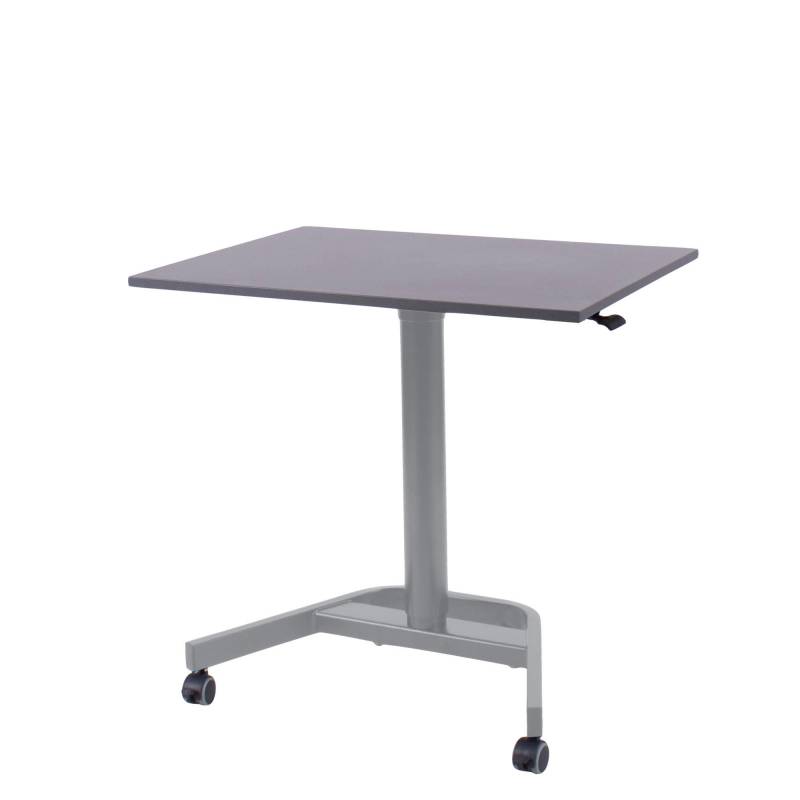 Office h&aelig;ve s&aelig;nkebord single Lift 70x50 cm, antrasit - alu stel