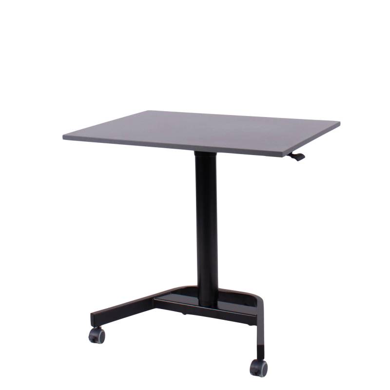 Office h&aelig;ve-s&aelig;nkebord 70x50cm antrasit med alu stel