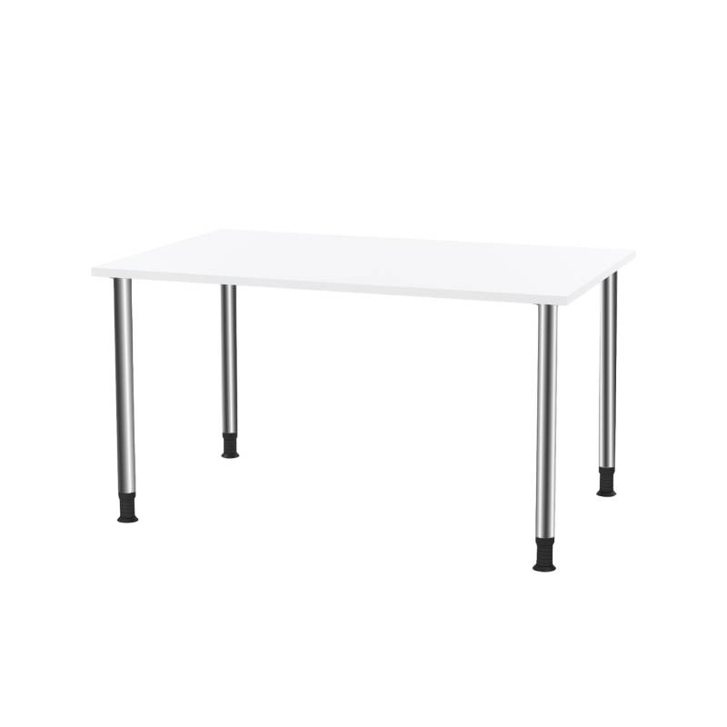 Oporto Futura kantinebord, 130x80 cm, blank - Hvid