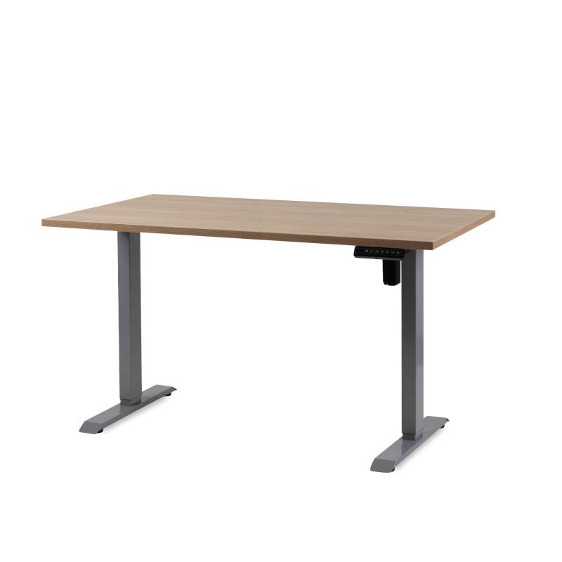 Office Hæve sænkebord Operator II 70x140cm, alu stel - Eg