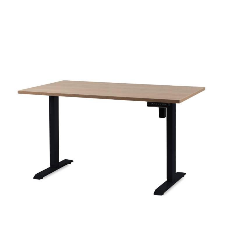 Office hæve sænkebord Operator II 70x140cm, sort stel eg bordplade