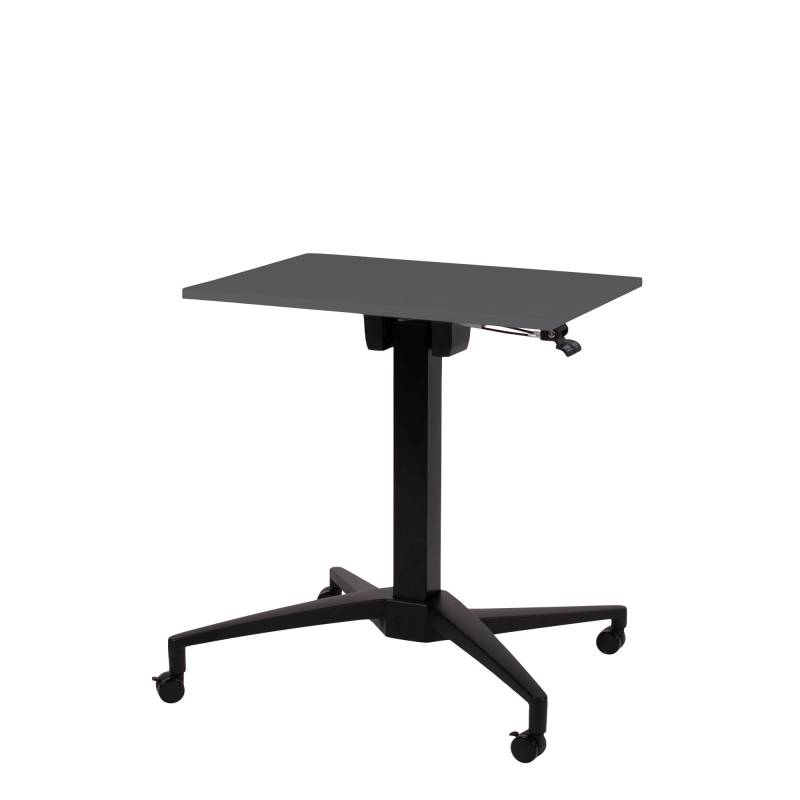 Office EP Lift Flip 80x60cm sort stel, antracit bordplade