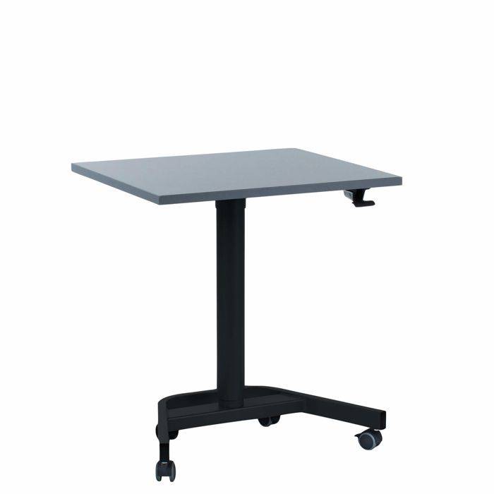 Office h&aelig;ve s&aelig;nkebord single Lift 50x70 cm, antrasit - alu stel