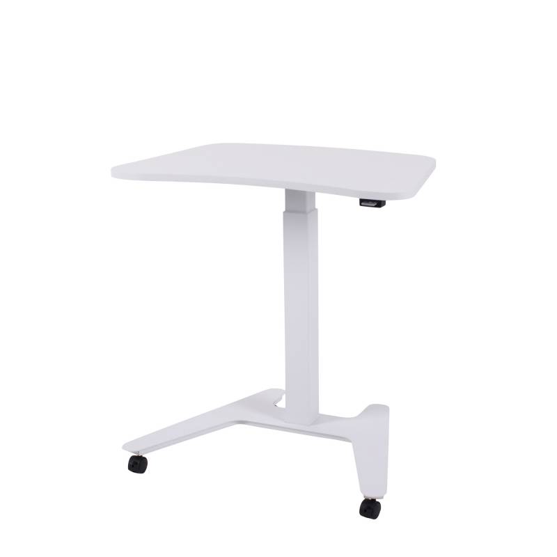 Office Compact Slim hæve sænkebord bord 50x77 cm - Hvid