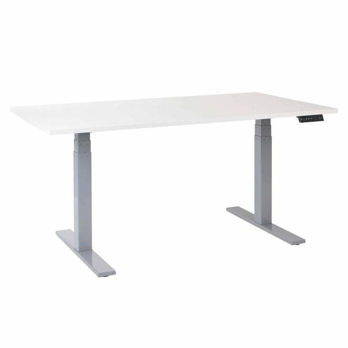 Office EP 6000 Hæve sænkebord - Decor laminat 90x180 cm - Hvid