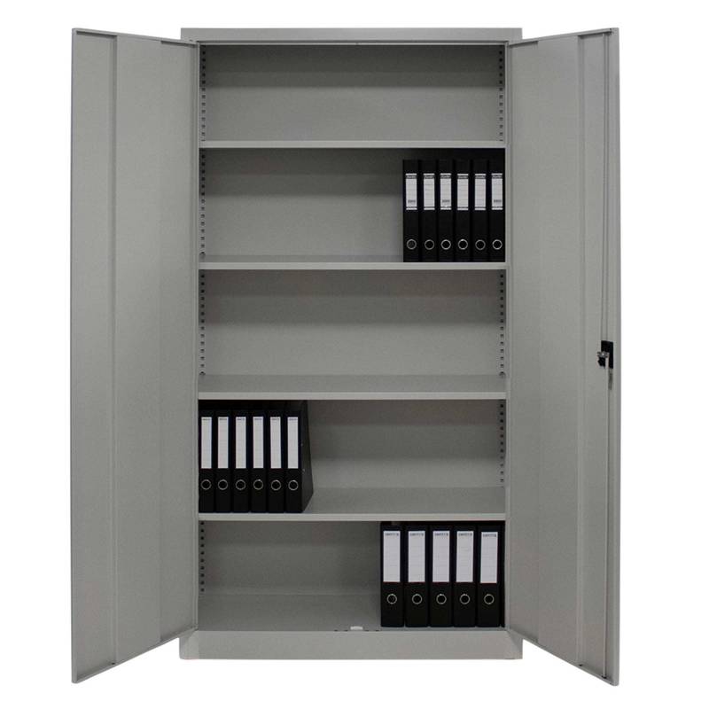 Arkilux I arkivskab i st&aring;l 1950x800x400mm lysegr&aring;