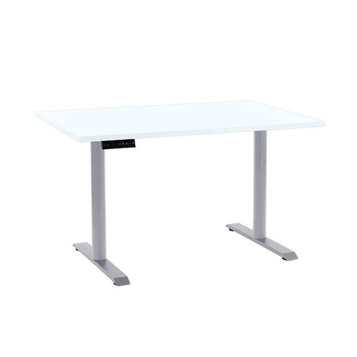 Office EP 3000 Hæve sænkebord - Decor laminat 80x140 cm - Hvid