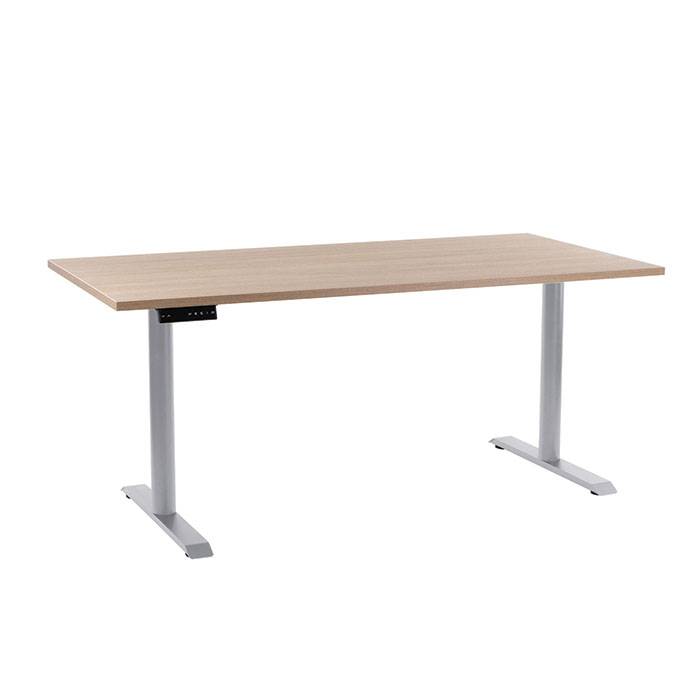 Office EP 3000 hæve sænkebord - Decor laminat 80x160 cm - Eg bordplade