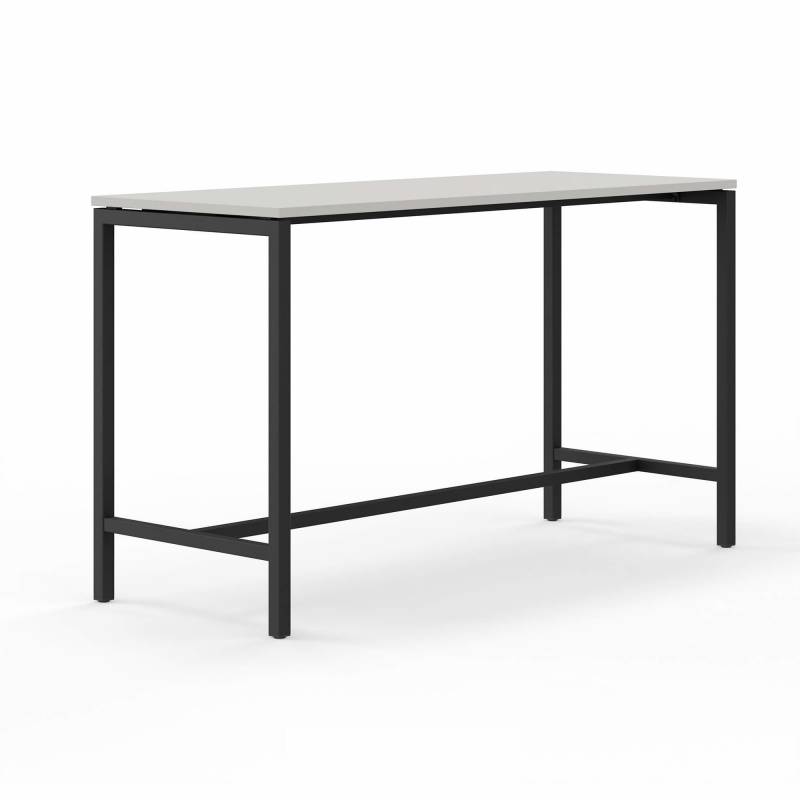 Monik højbord 180x70cm højde 105cm lysegrå med sort stel