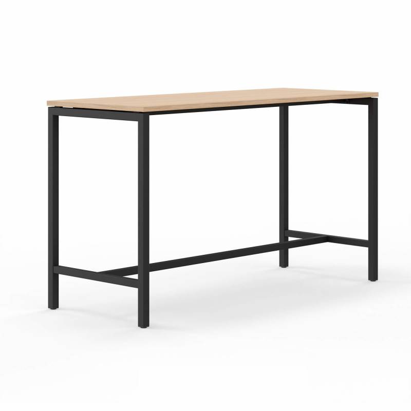 Monik højbord 180x70cm højde 105cm eg med sort stel