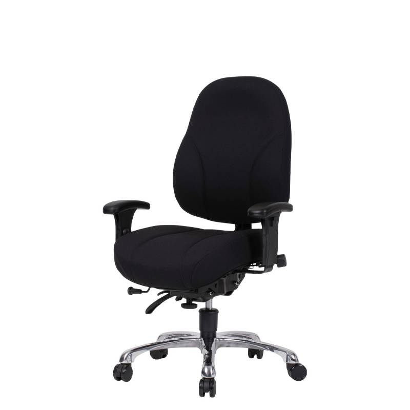 Office kontorstol med ekstra bredde og højere belastning XL G6, sort
