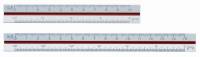 Linex 347 trekantet minimålestok 1:100:200:300:400:500:600