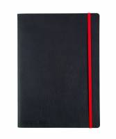Oxford Black n'Red Business Soft Cover notesbog B5 linieret sort