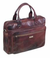 Pierre By Elba Executive computertaske 14" læder brun