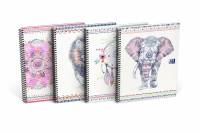 Oxford Boho Chic notesbog med spiral A4+ linieret