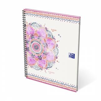 Oxford Boho Chic notesbog med spiral A4+ linieret