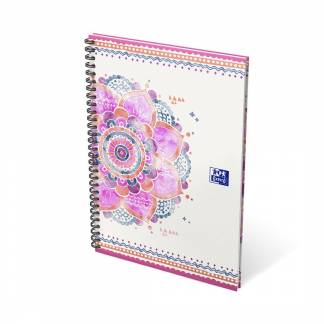 Oxford Boho Chic notesbog med spiral B5 linieret