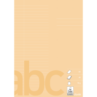 Bantex skoleh&aelig;fte A4 32 linjer lys brun