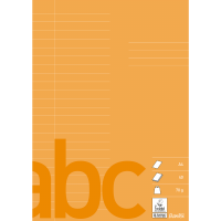 Bantex skoleh&aelig;fte A4 24 linjer abrikos