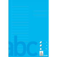 Bantex skoleh&aelig;fte A4 med 18 linjer bl&aring;