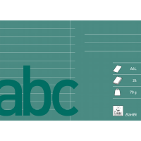 Bantex gloseh&aelig;fte A6 tv&aelig;rformat linjeret m&oslash;rkegr&oslash;n