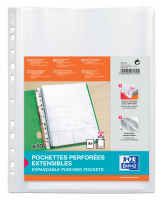 Oxford kataloglomme uden flap A4 0,2 mm klar, pakke a 10 stk