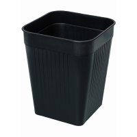 Orth papirkurv firkantet 14 liter plast sort