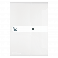 Dokumentmappe PP A4 gennemsigtig med trykknap