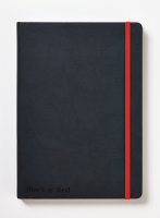Oxford Black n'Red Business Hard Cover notesbog A5 linieret sort