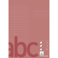 Bantex skoleh&aelig;fte A4 8,5mm 29 linjer m&oslash;rk r&oslash;d