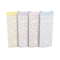 Oxford Floral shopping notesblokke 74x210mm linjeret 90g