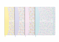 Oxford Floral A5 notesbog og dagbog med 5mm ternog 160 sider