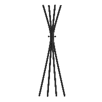 Unilux TOTEM stumtjener 175cm sort