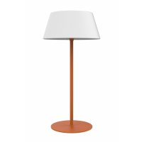 Unilux LOOMPA tr&aring;dl&oslash;s bordlampe orange med hvid sk&aelig;rm