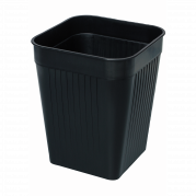 Orth papirkurv firkantet 14 liter plast sort
