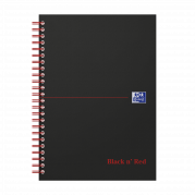 Oxford Black n´Red karton notesbog A5 linieret