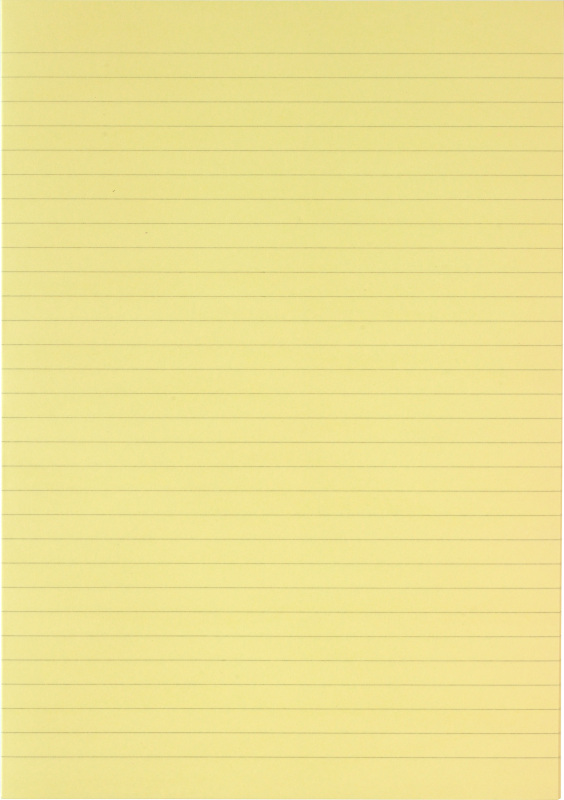 Konceptpapir A3 falset til A4 80gr LINIERET gul, 250 ark