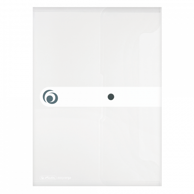 Dokumentmappe PP A4 gennemsigtig med trykknap