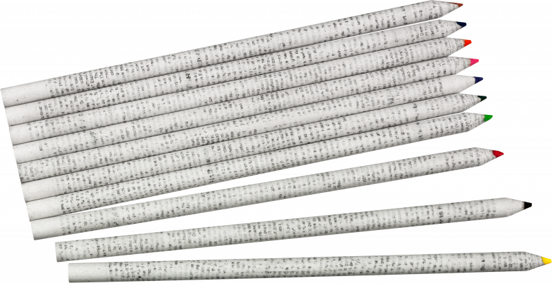10 stk. Linex Earth Farveblyanter Af 100% Genanvendte Aviser, 10 Stk