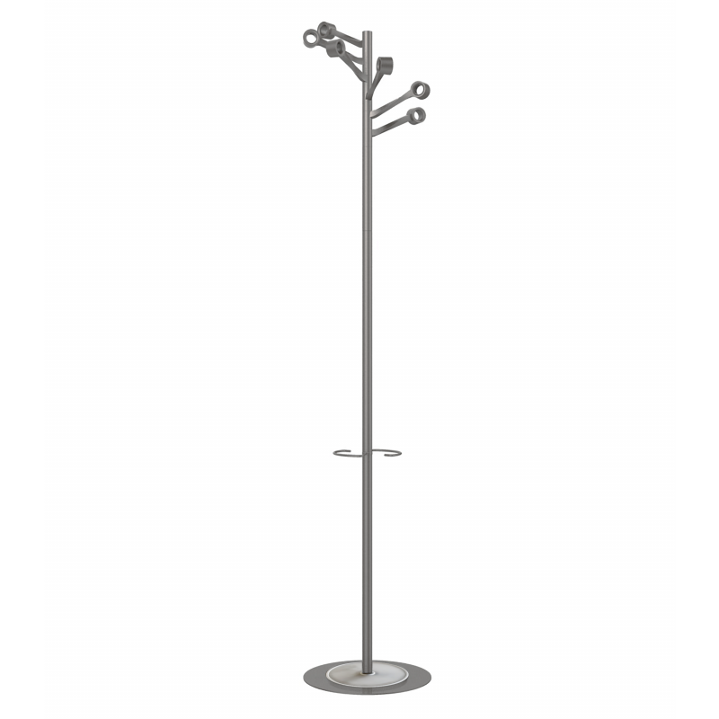 Unilux BOURGEON stumtjener 174cm med 6 kroge metalgr&aring;