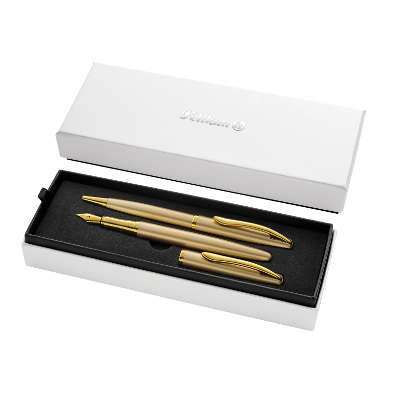 Pelikan Jazz Noble Elegance sæt med fyldepen og kuglepen guld