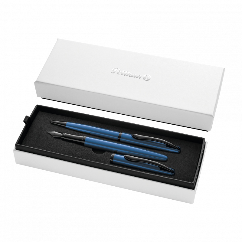 Pelikan Jazz Noble Elegance sæt med fyldepen og kuglepen aquamarine